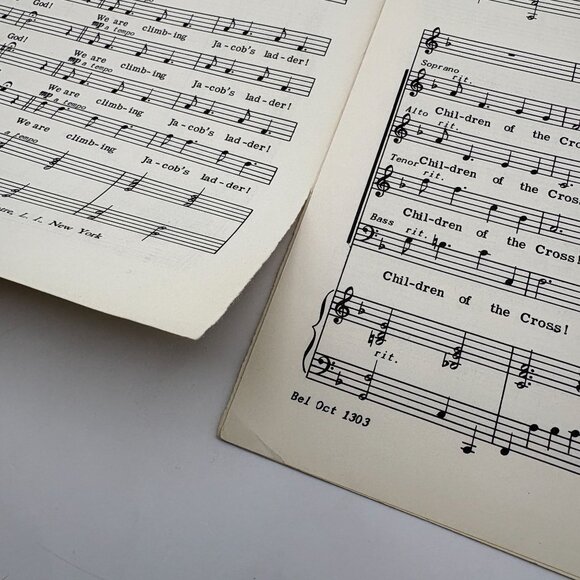 Climbing Jacobs Ladder Choir Sheet Music 1953 Frederic Fay Swift Belwin - Picture 4 of 7
